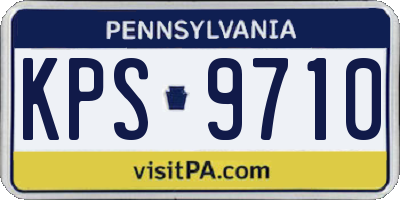 PA license plate KPS9710