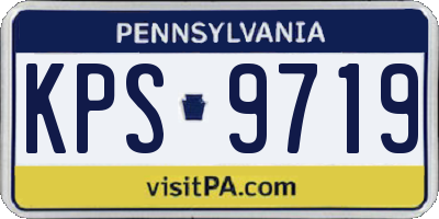 PA license plate KPS9719