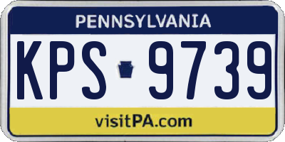 PA license plate KPS9739