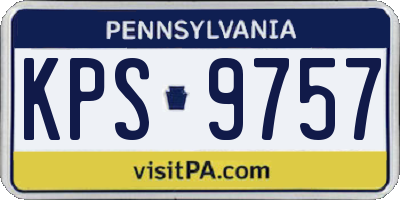 PA license plate KPS9757