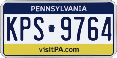 PA license plate KPS9764