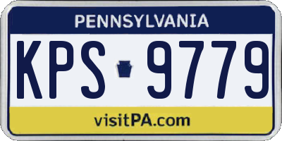 PA license plate KPS9779