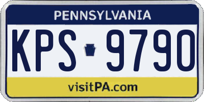 PA license plate KPS9790