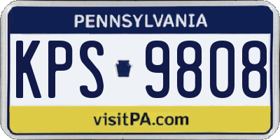 PA license plate KPS9808