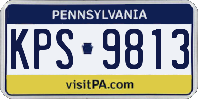 PA license plate KPS9813