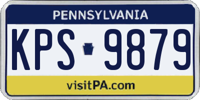 PA license plate KPS9879