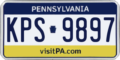 PA license plate KPS9897