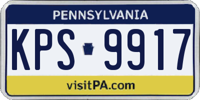 PA license plate KPS9917
