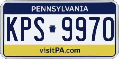 PA license plate KPS9970