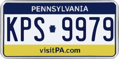 PA license plate KPS9979