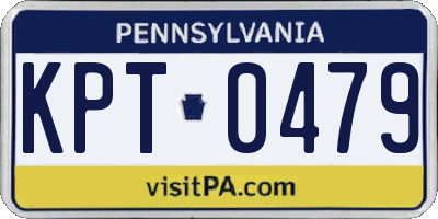 PA license plate KPT0479