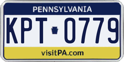 PA license plate KPT0779