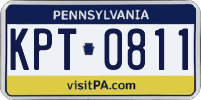 PA license plate KPT0811