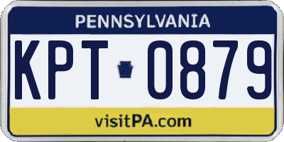 PA license plate KPT0879