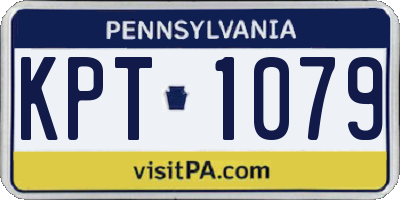 PA license plate KPT1079