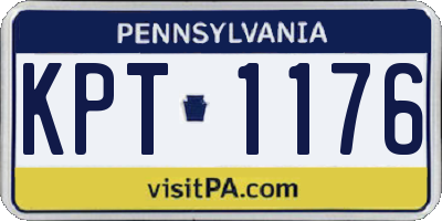 PA license plate KPT1176