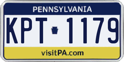 PA license plate KPT1179