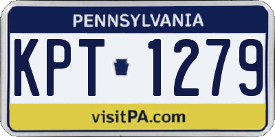 PA license plate KPT1279