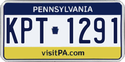 PA license plate KPT1291