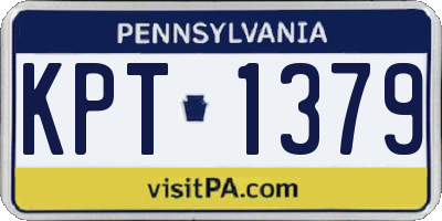PA license plate KPT1379