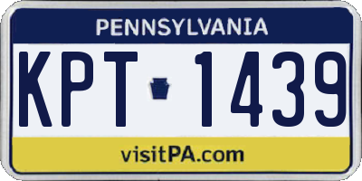PA license plate KPT1439