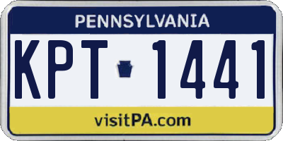 PA license plate KPT1441