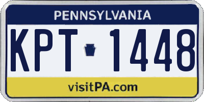PA license plate KPT1448