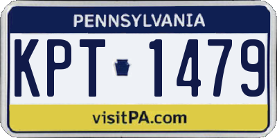 PA license plate KPT1479