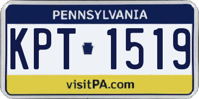 PA license plate KPT1519