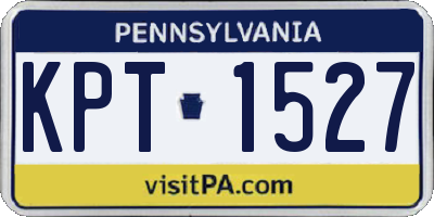 PA license plate KPT1527