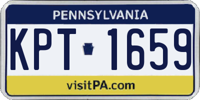 PA license plate KPT1659
