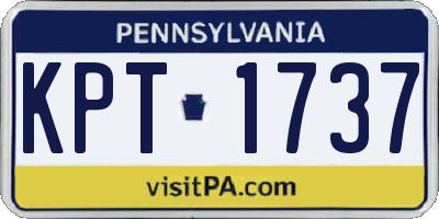 PA license plate KPT1737