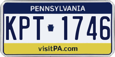 PA license plate KPT1746