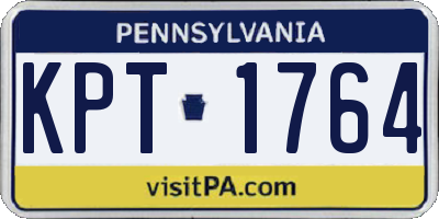 PA license plate KPT1764