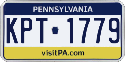 PA license plate KPT1779