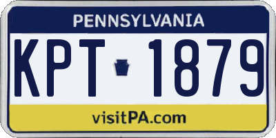 PA license plate KPT1879