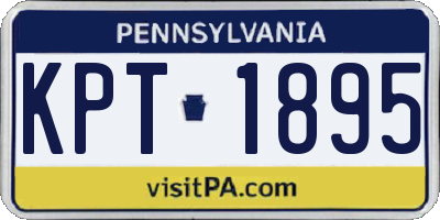PA license plate KPT1895