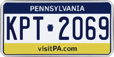 PA license plate KPT2069