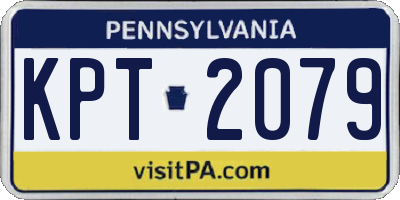 PA license plate KPT2079