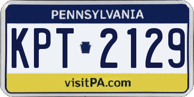 PA license plate KPT2129