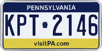 PA license plate KPT2146