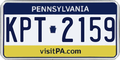 PA license plate KPT2159