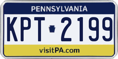 PA license plate KPT2199