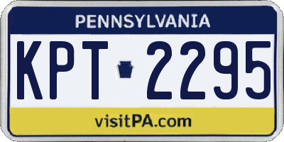 PA license plate KPT2295