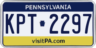 PA license plate KPT2297