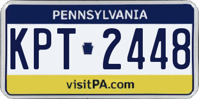 PA license plate KPT2448