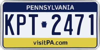 PA license plate KPT2471
