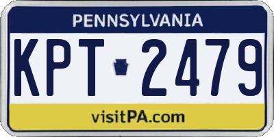 PA license plate KPT2479