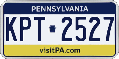 PA license plate KPT2527