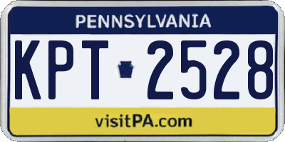 PA license plate KPT2528